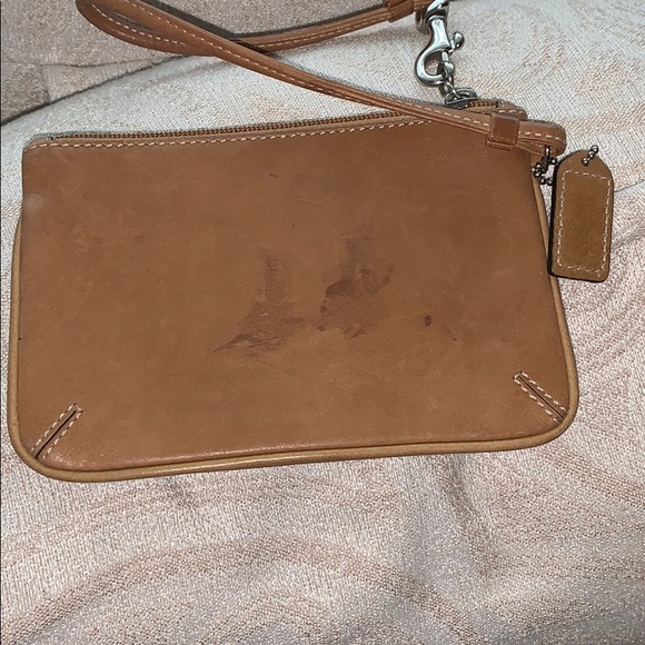 Camel/tan Coach Wristlet - Picture 2 of 3